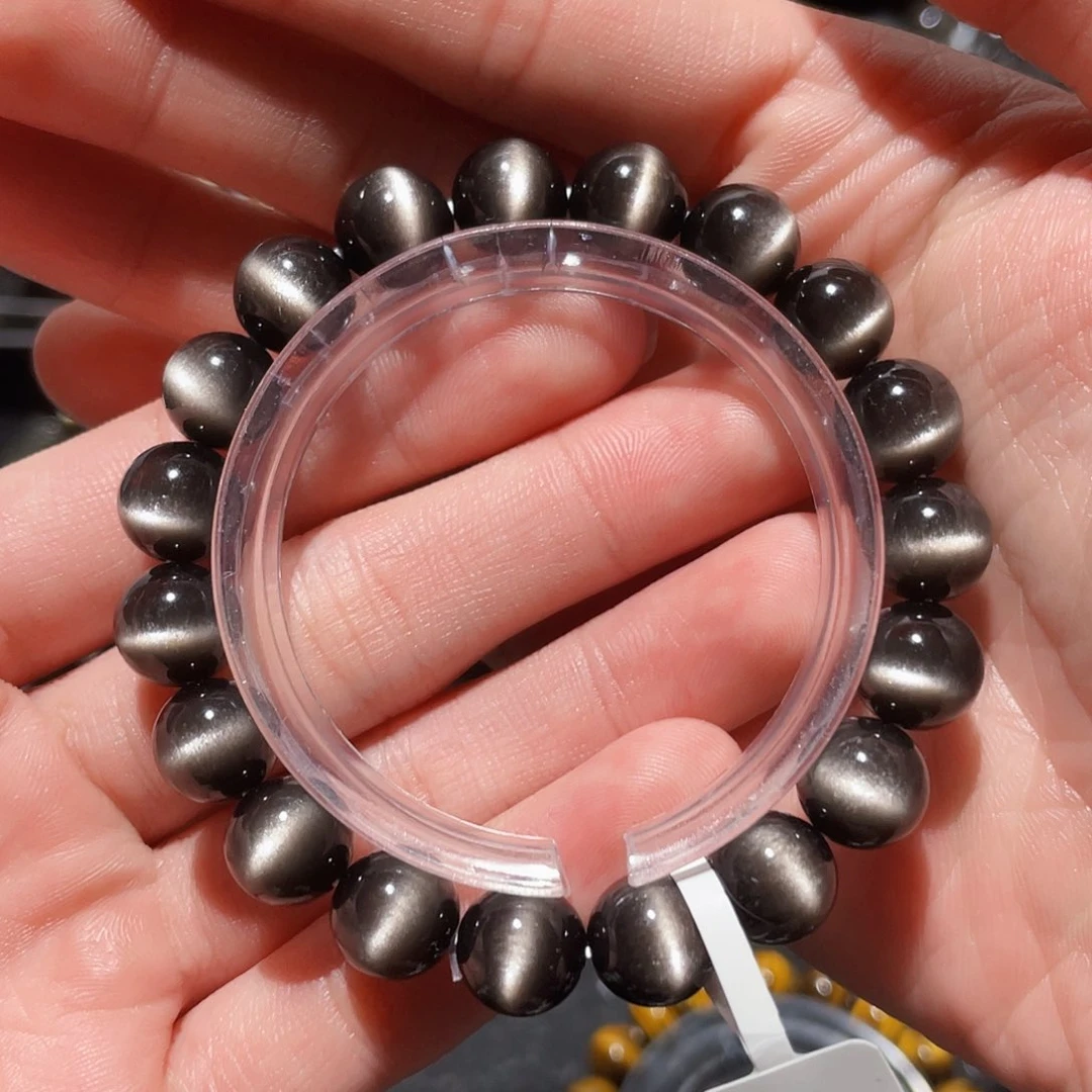 黑曜岩手链未镶嵌l*?