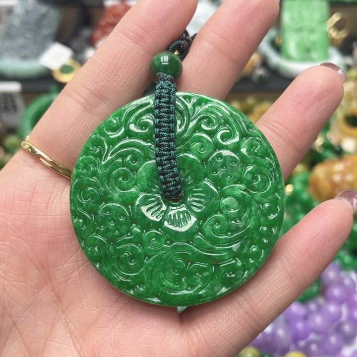 翡翠未镶嵌手链项链干青处理5