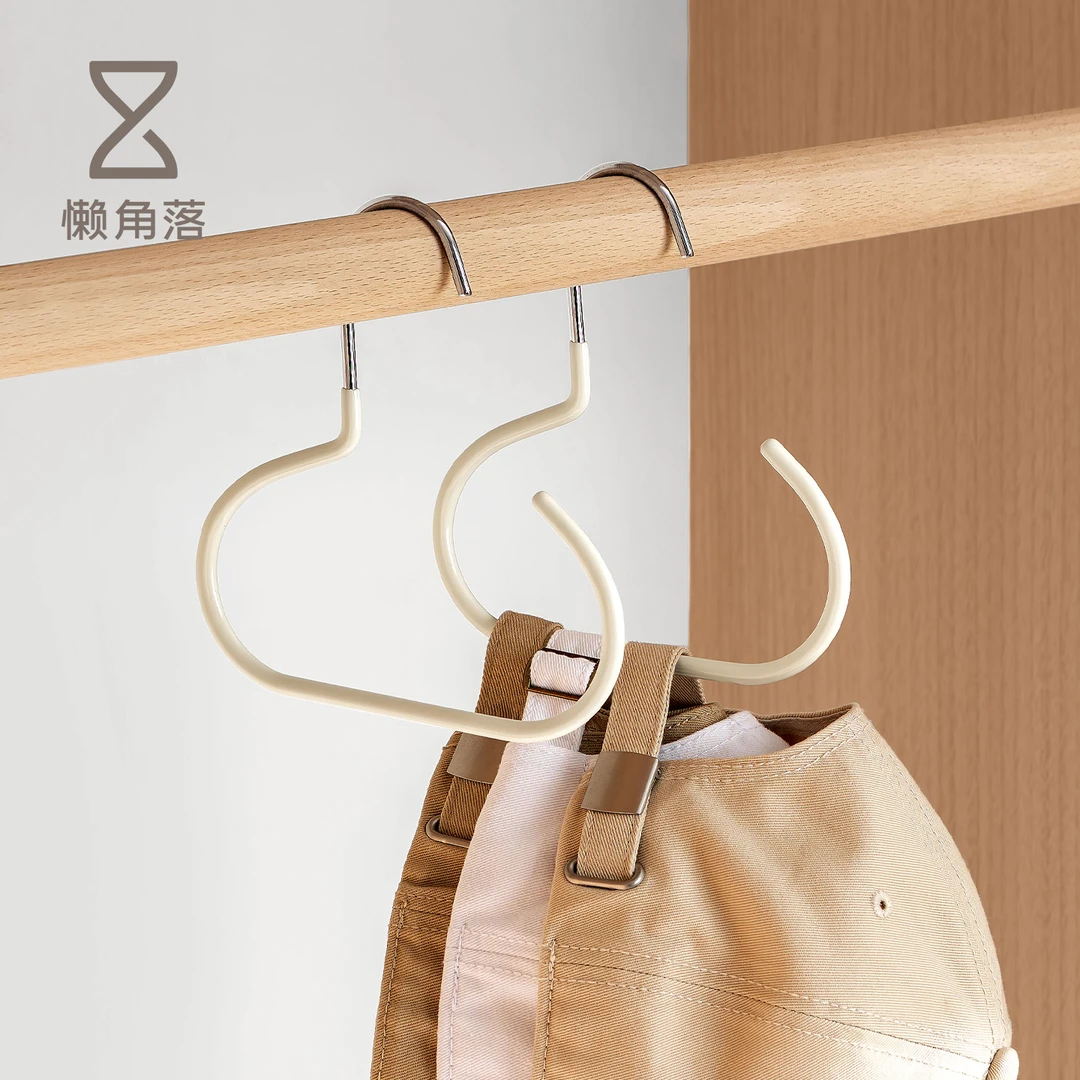 懒角落帽子收纳神器挂钩鸭舌棒球帽包包衣柜家用多功能置物挂衣架