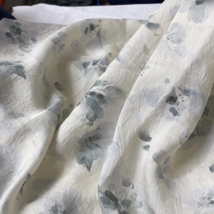 水墨画印花3米。