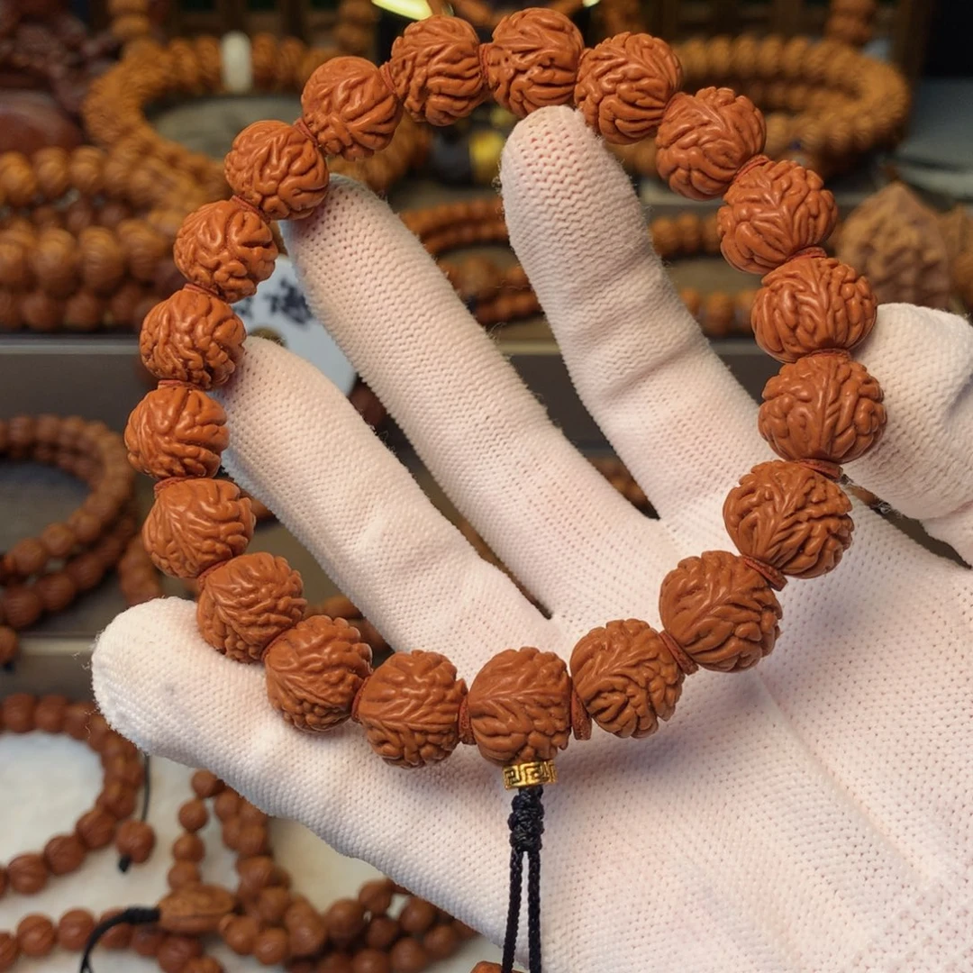 桃核手串秦岭龙纹