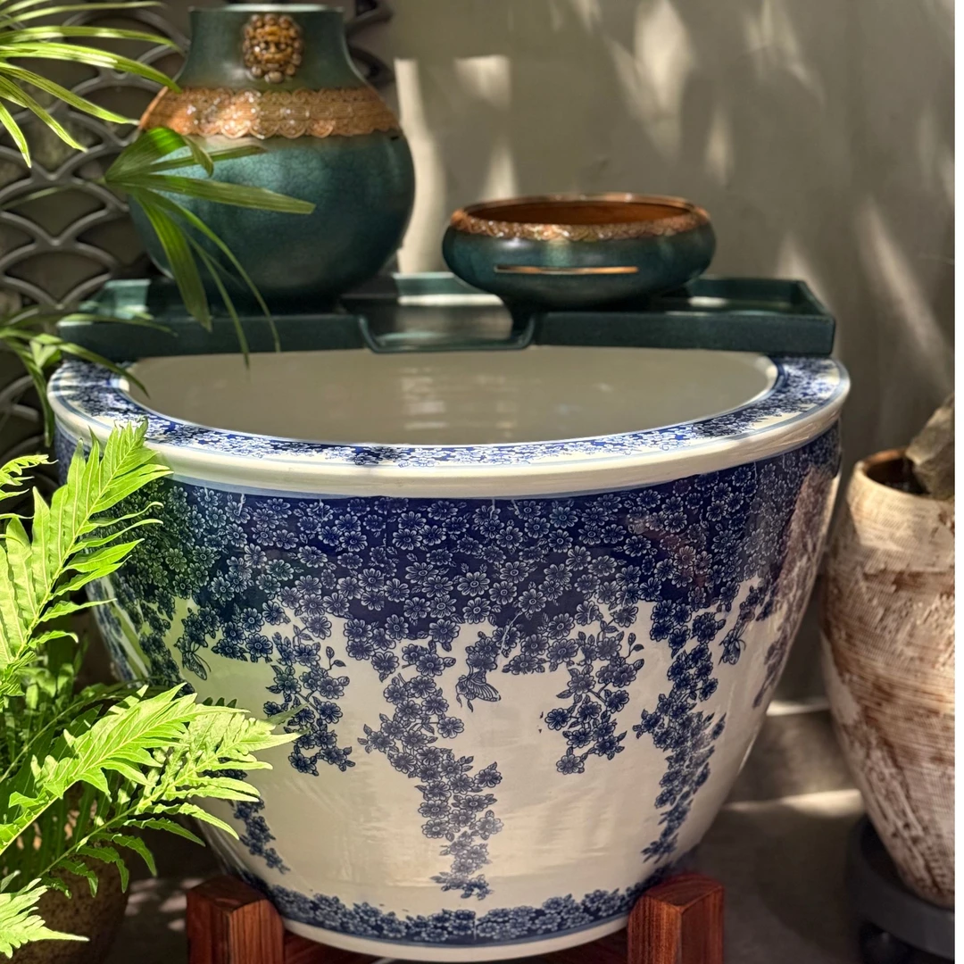 63口径成套缸流水摆件造景养鱼生态懒人养鱼