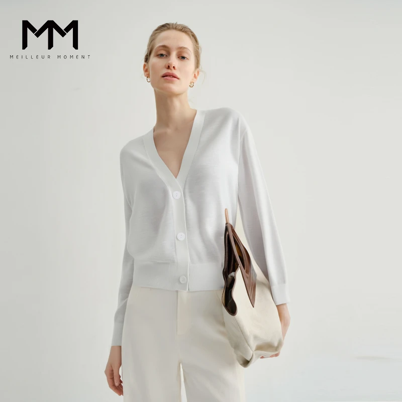 【冰丝开衫】MM麦檬清凉一夏/呼吸感空气外搭毛衫商场同款5E4130501