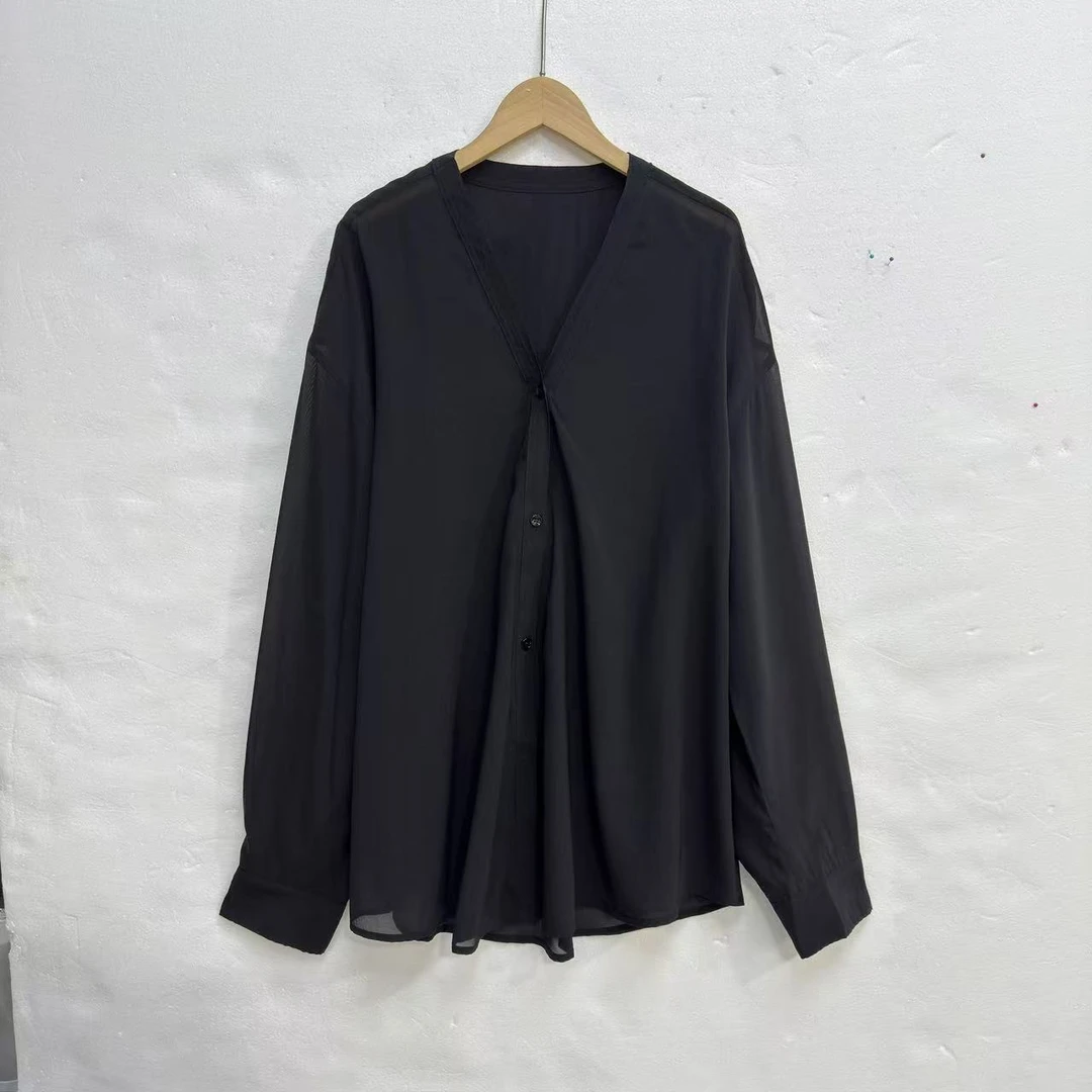 JW/静稳2025上新设计感宽松减龄时尚休闲小众减龄衬衣5550577