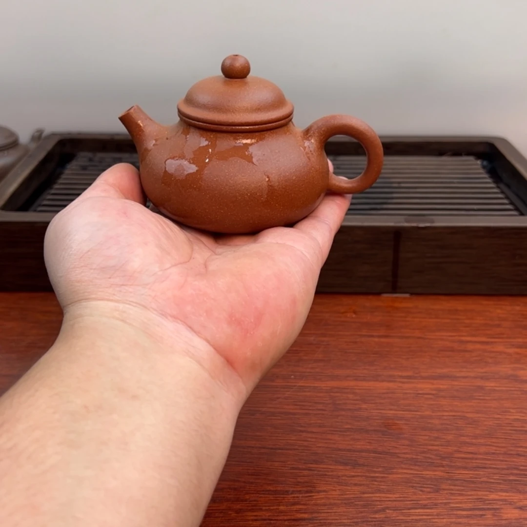 茶壶紫砂容天；155cc 精挑红降坡