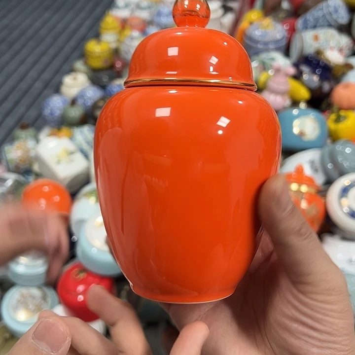 茶叶罐陶瓷家用储物罐瑕疵品介意勿拍