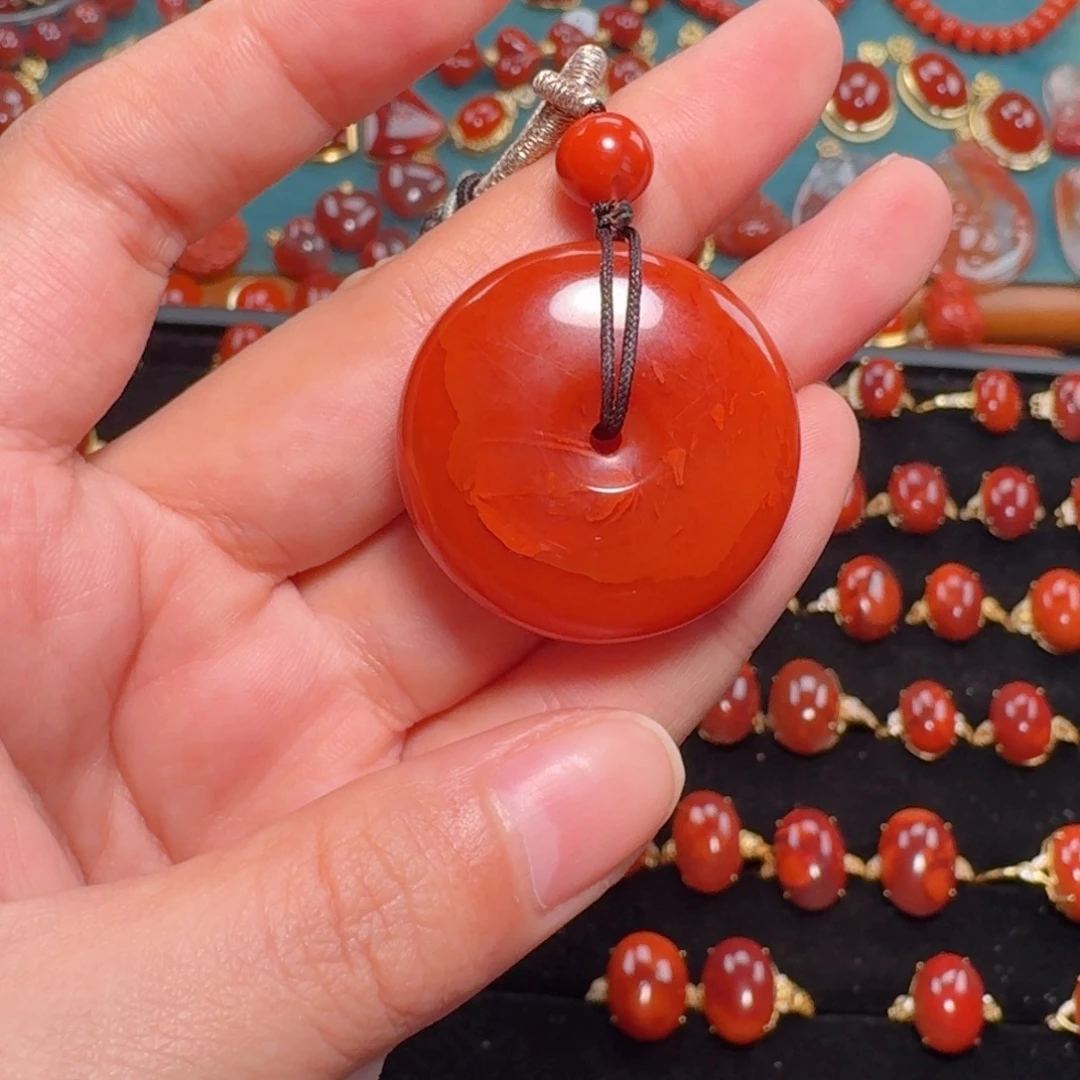 未镶嵌戒指南红玛瑙