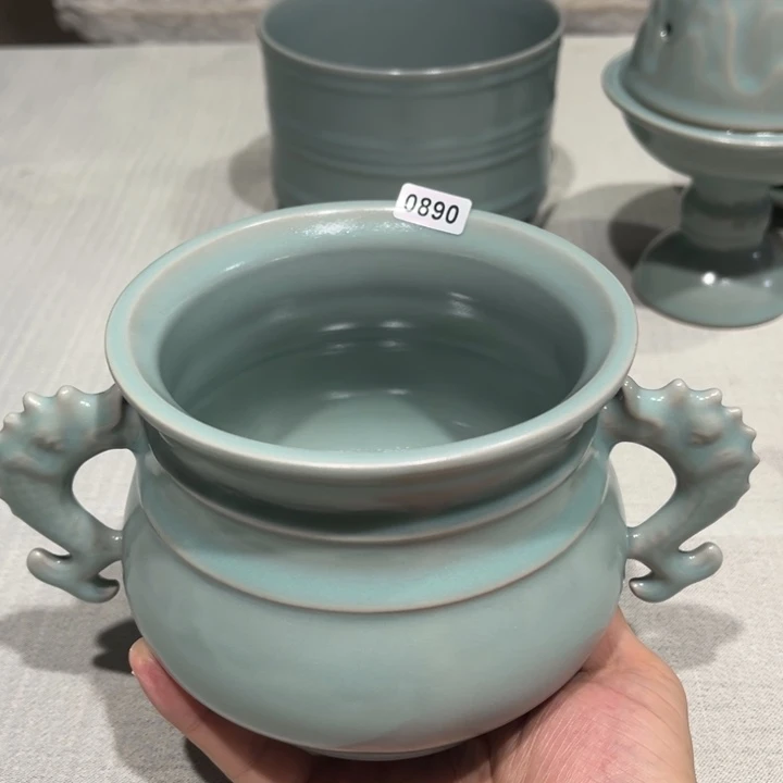 汝瓷0890 青鸾汝瓷汝州发货