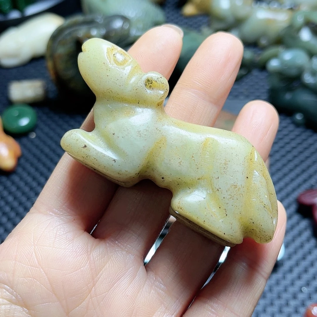 白玉菩提吊坠摆件