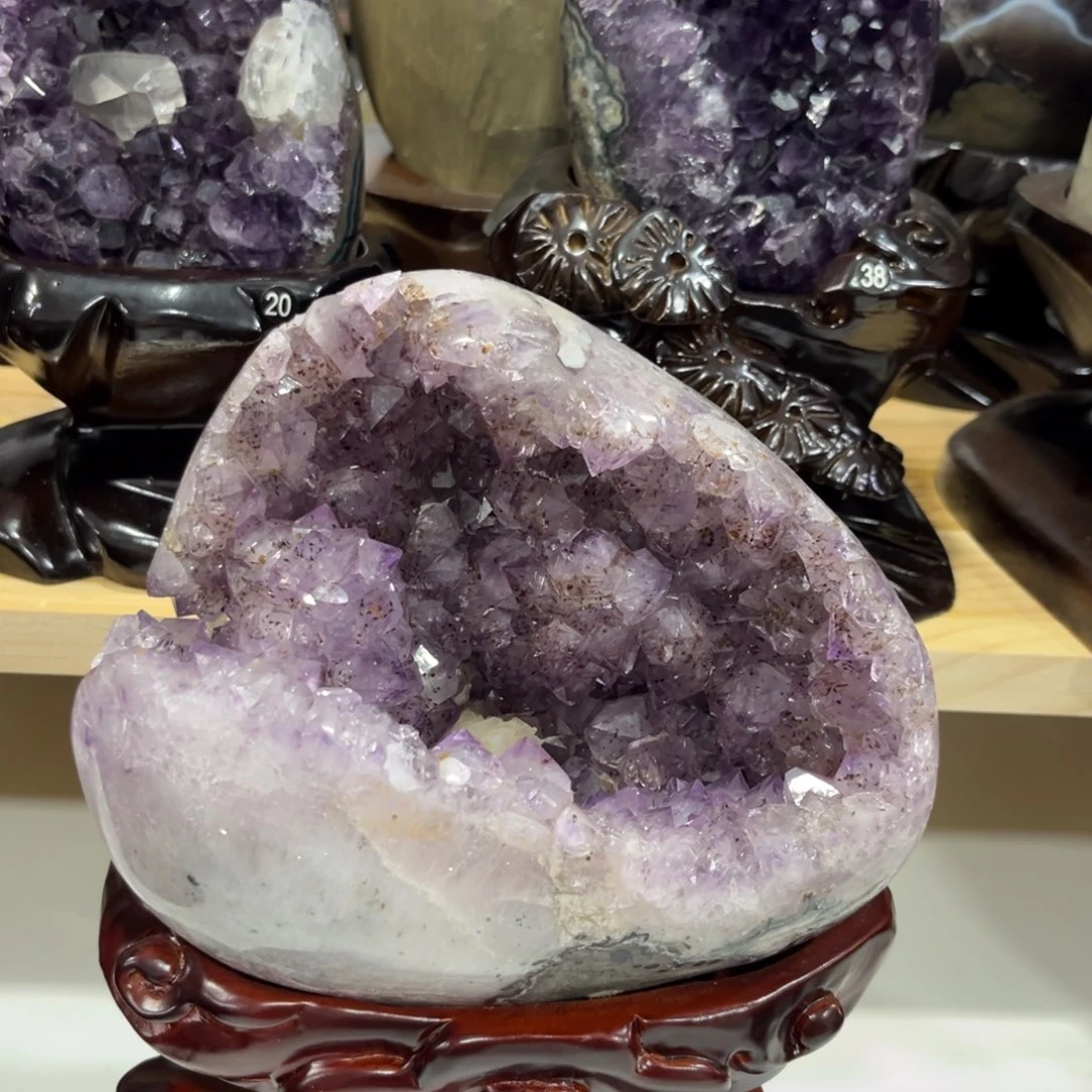 紫晶摆件未镶嵌水晶