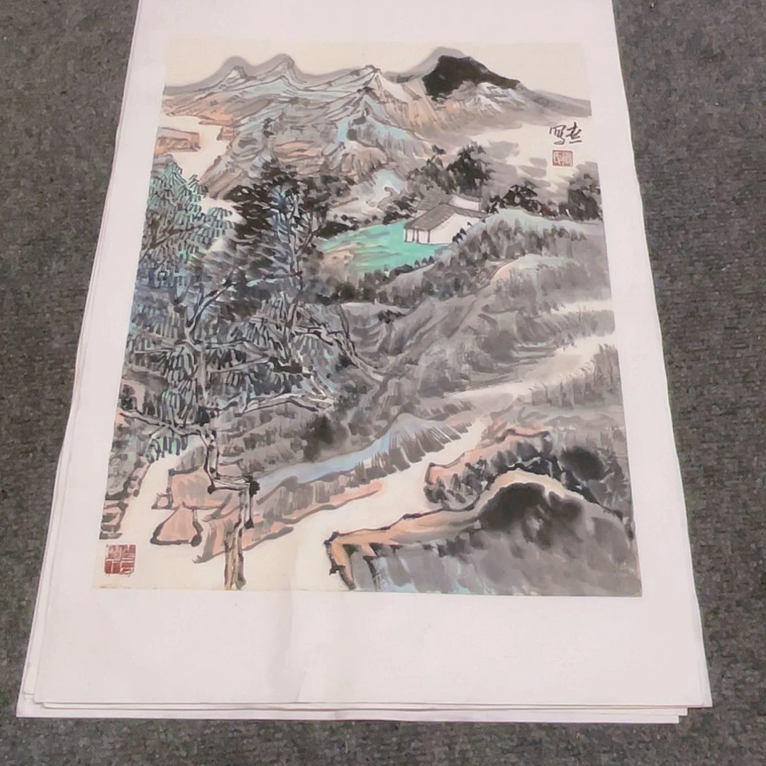 国画1.4平尺纯手绘国画作品