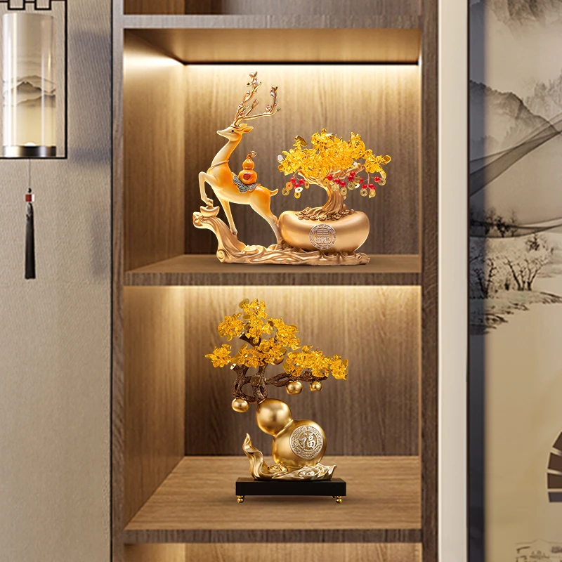 酒柜装饰品摆件轻奢高档客厅电视柜创意高端大气上档次2025新款