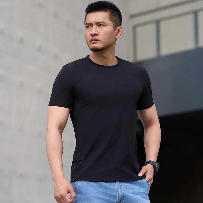 【超冰感】龙牙三代秘冰凉感抗UV圆领户外短袖夏季休闲T恤纯色弹力