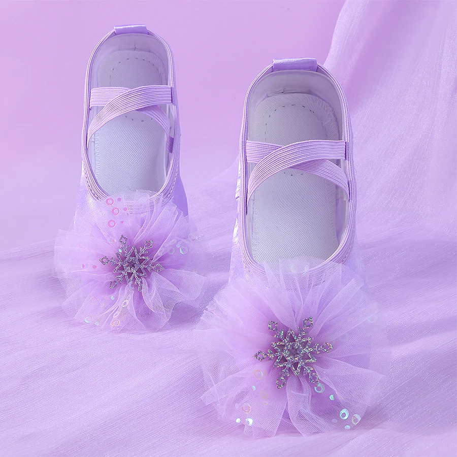 批发儿童舞蹈鞋女软底粉色女童练功猫爪公主宝宝跳舞中国幼儿芭蕾