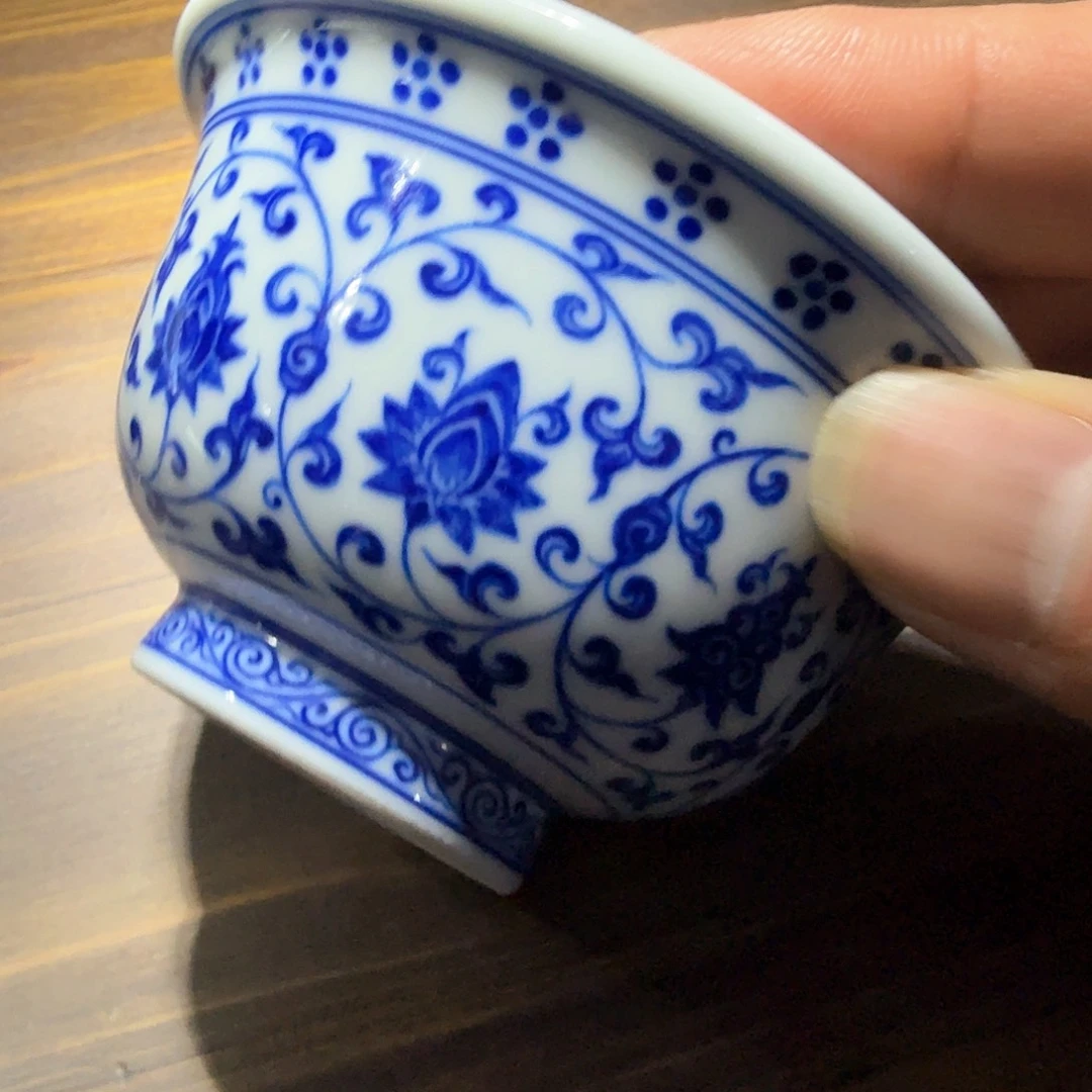 E****w釉下青花柴窑单杯