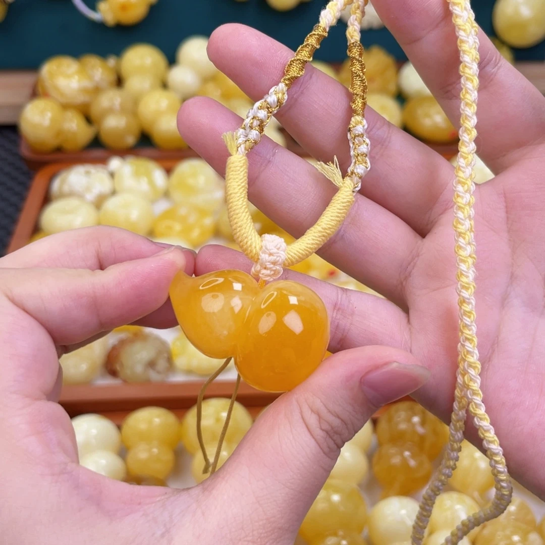 蜜蜡毛衣链未镶嵌蜜蜡