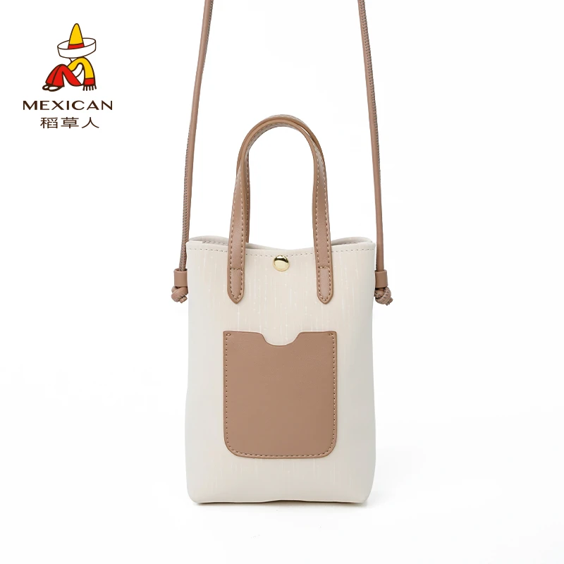 稻草人稻草人25新品春夏休闲精致质感单肩斜跨百搭手机包