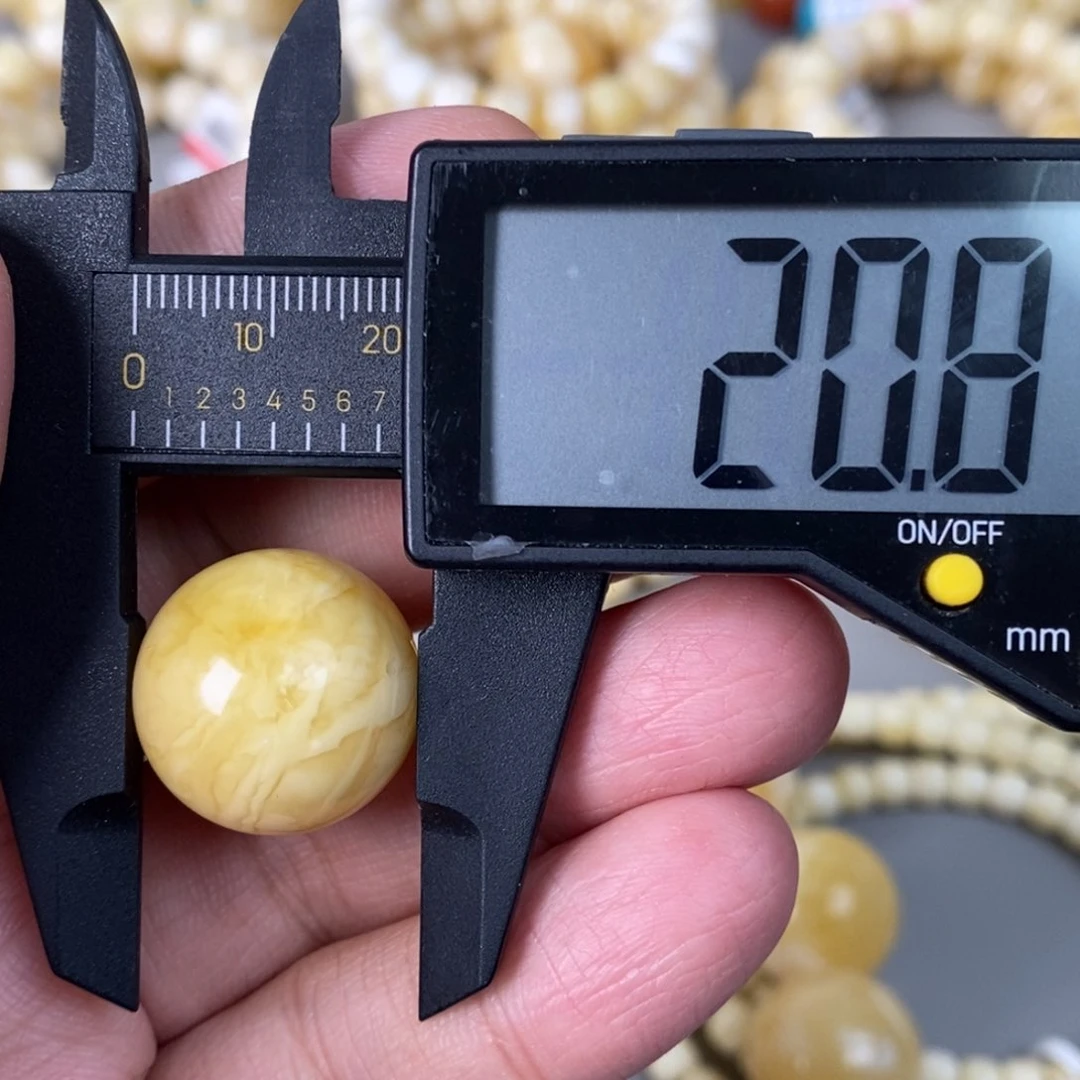 未镶嵌蜜蜡珠宝奇石轻微花粉  5.1g
