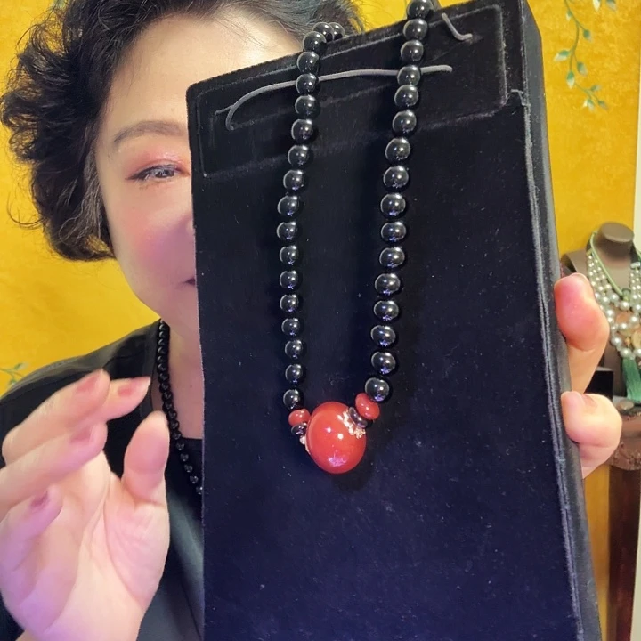 玛瑙/玉髓合金颈饰
