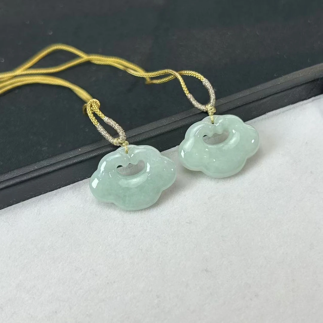 【睿泽鉴宝】翡翠如意锁吊坠多样性发一 29*21*5 AE0489