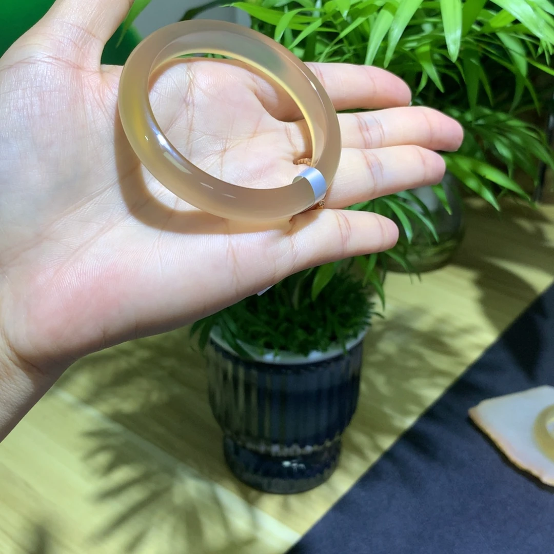 手镯玛瑙/玉髓未镶嵌橘子汽泡水