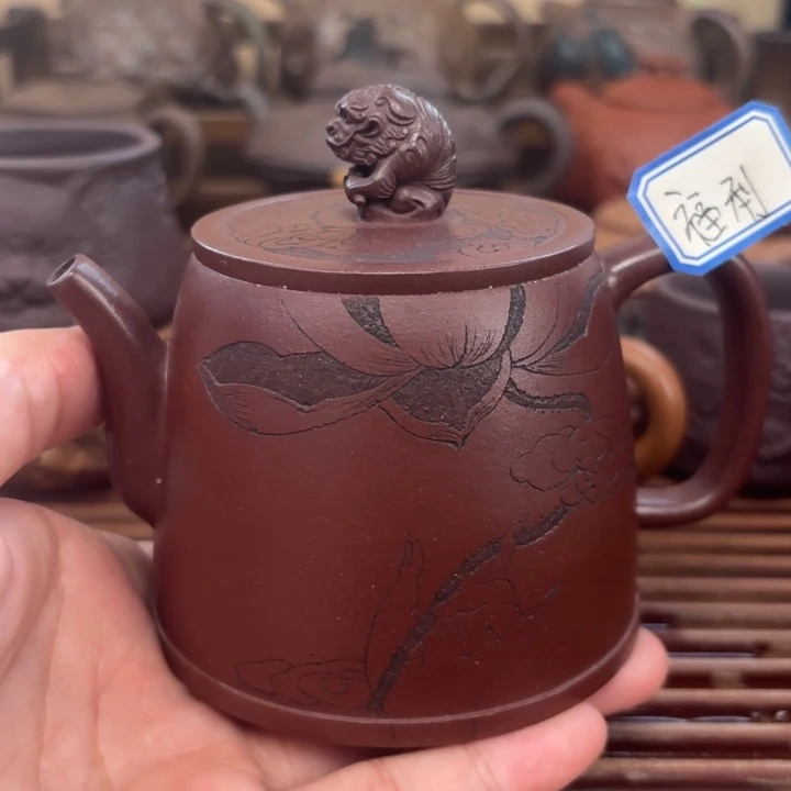 紫砂茶壶等风等雨也等你紫泥220c