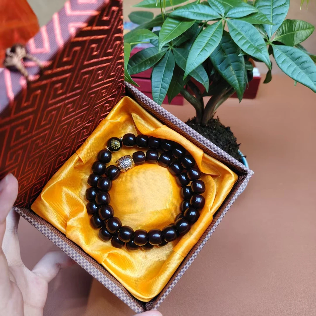 源头工厂手串手链饰品墨色菩提手串S616无礼盒