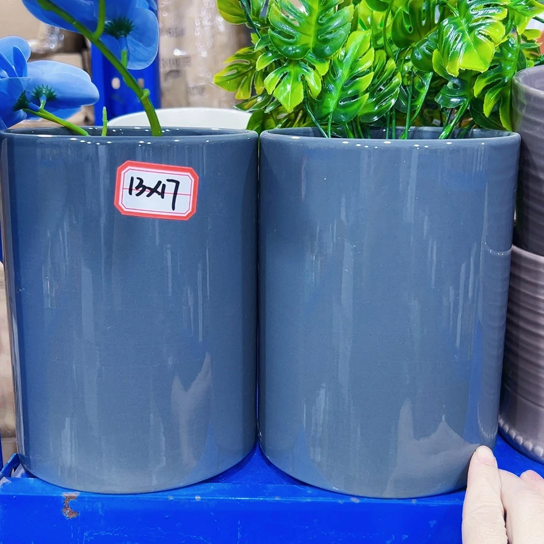 有孔外贸尾单陶瓷花盆凑单10米包邮