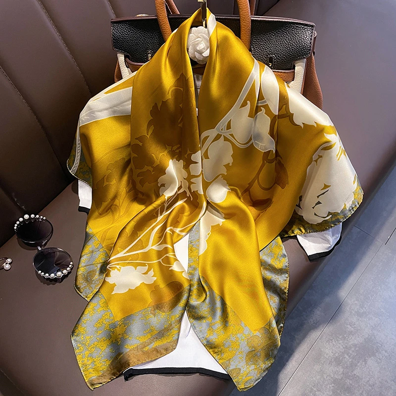 90大方巾浮力宠粉购缎面丝巾