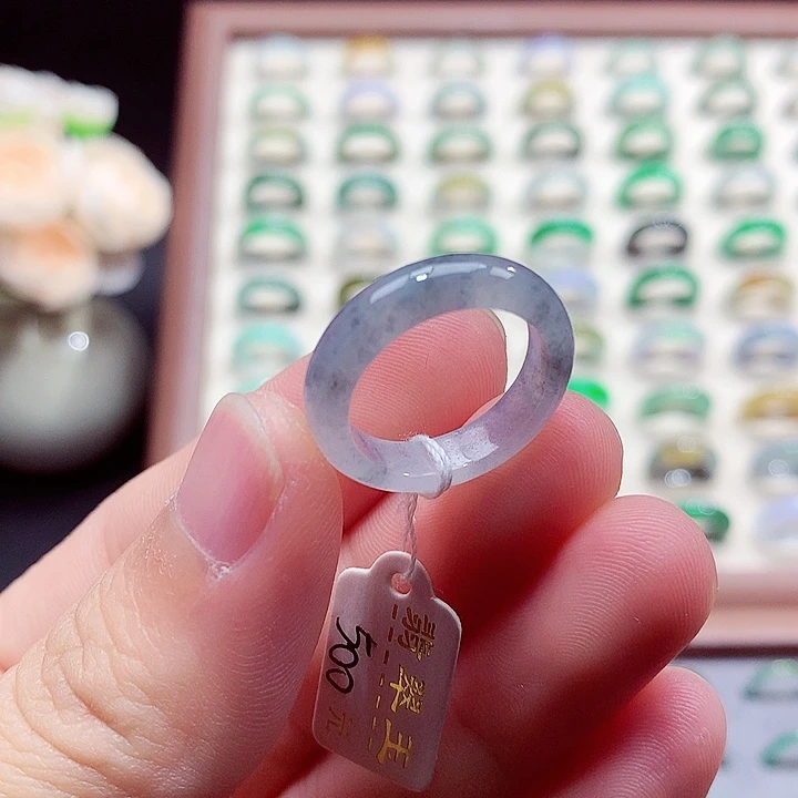 翡翠未镶嵌戒指14-15号