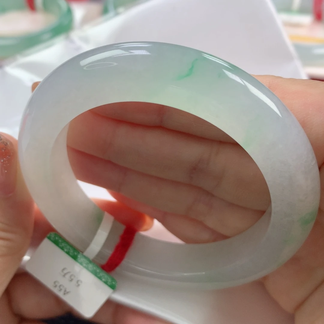 未镶嵌手镯翡翠缅甸天然翡翠55圈