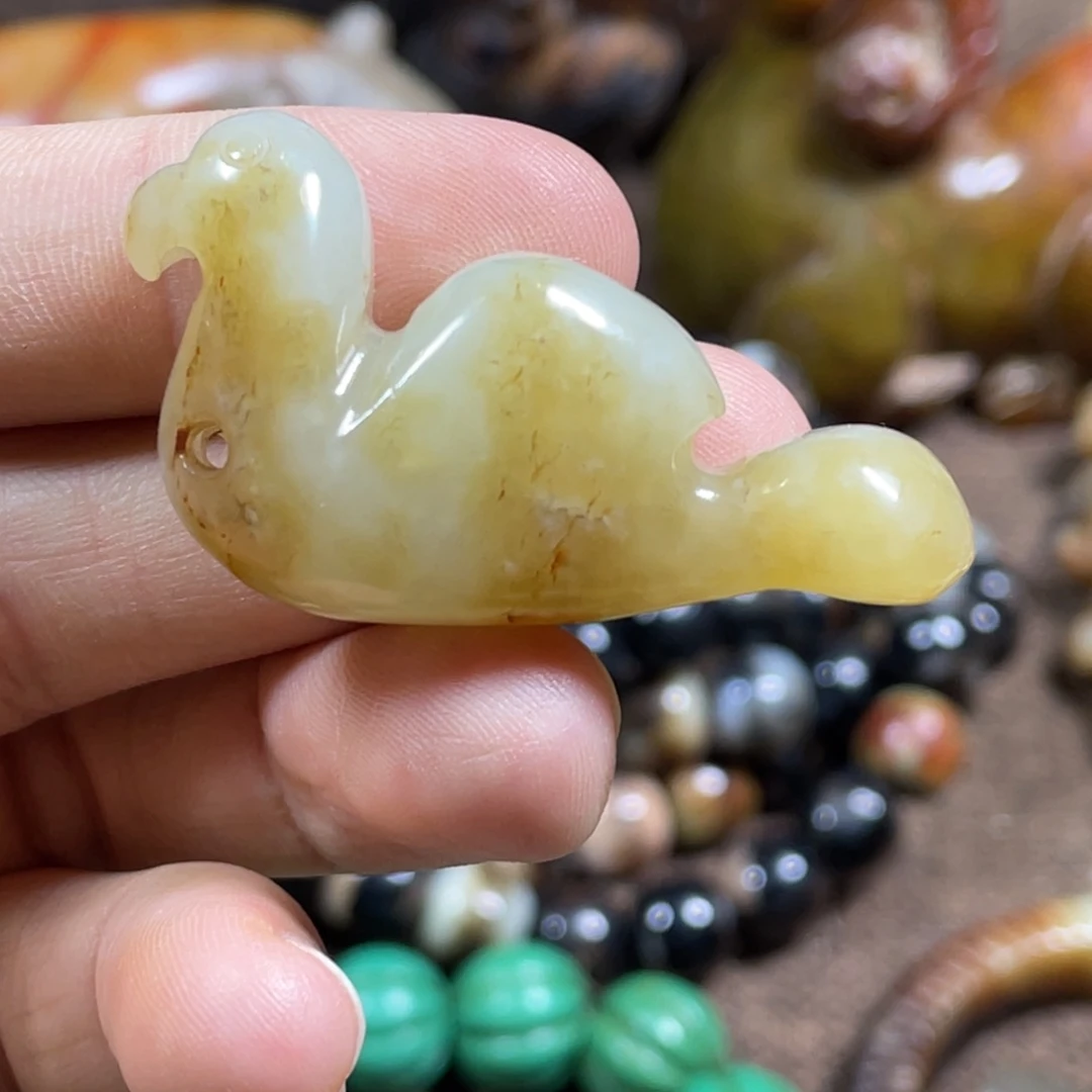 和田玉未镶嵌吊坠(不含链)