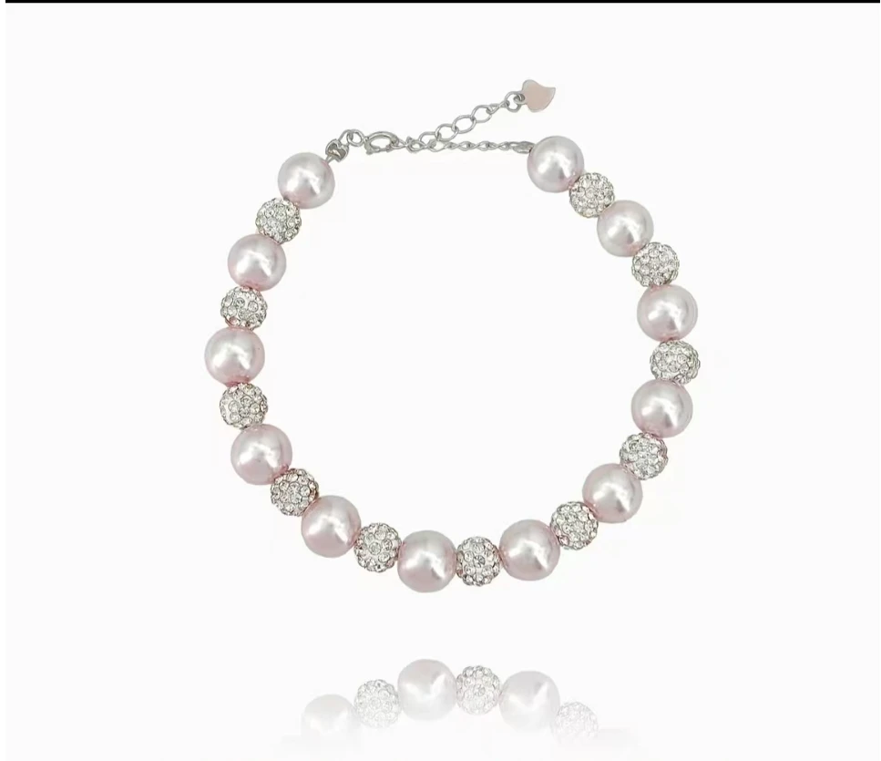 非金属羽毛手链 【贺筱姐】超闪满镶曼塔玫瑰紫珍珠手链SL147