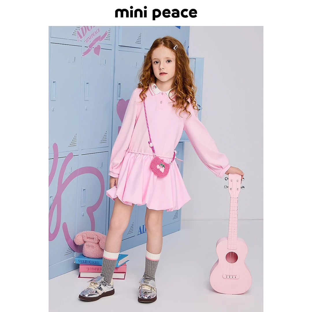 【专柜同款活力系列】MINIPEACE太平鸟童装女童polo裙子春季新款