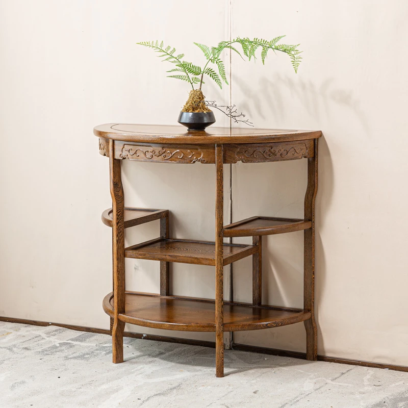 鸡翅木半圆桌84✖️42高度80