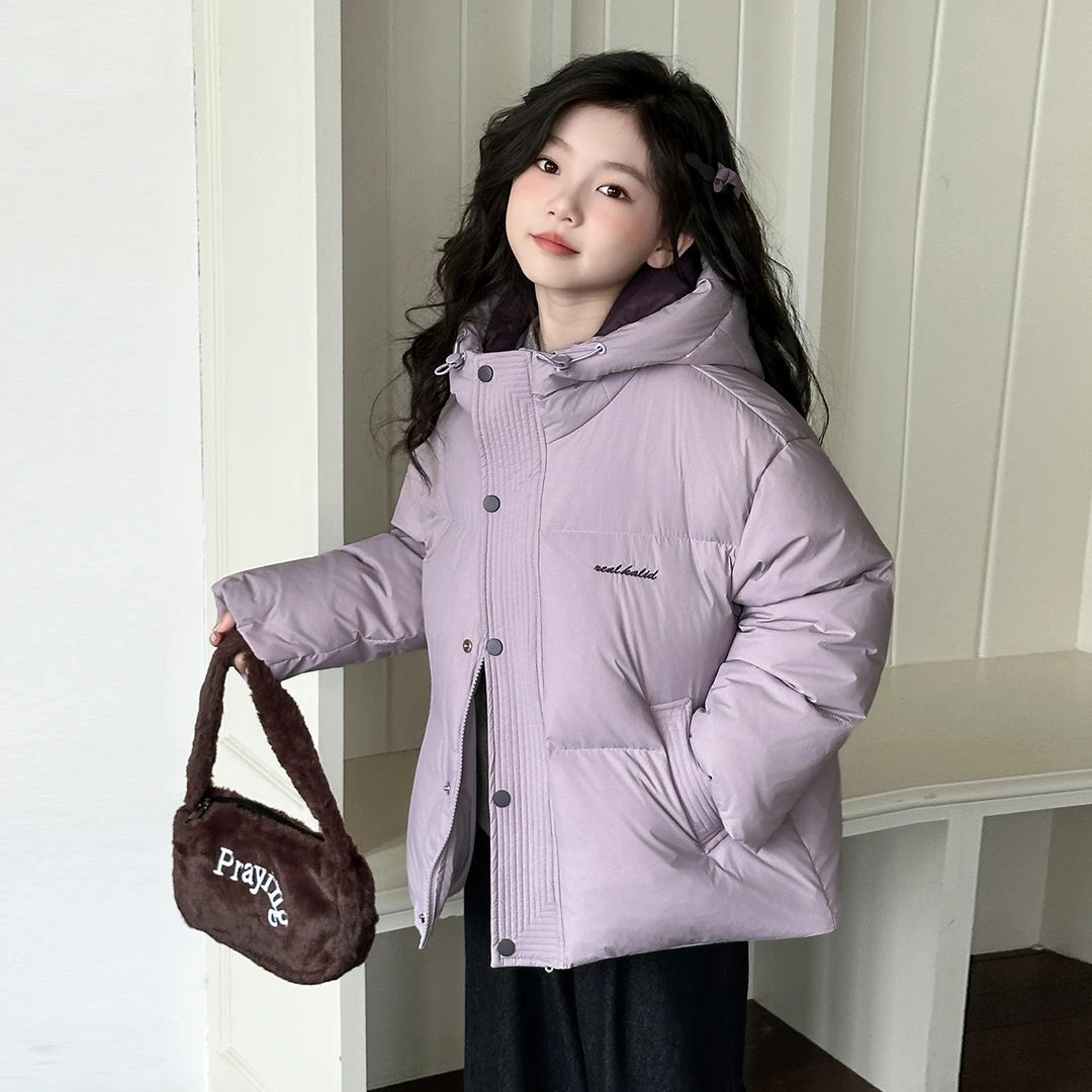 女童韩版棉服外套冬装2026新款儿童冬季洋气棉袄女孩大童加厚棉衣