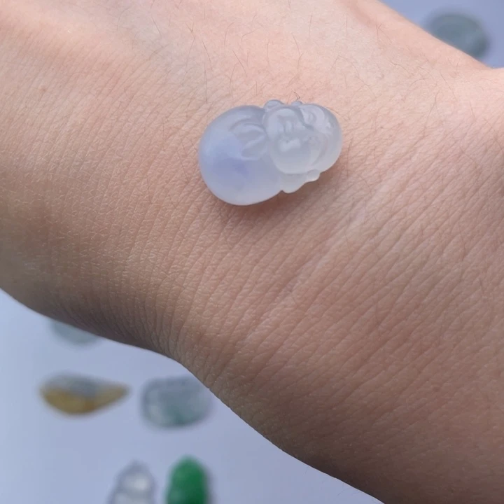 定制翡翠未镶嵌天然翡翠A货阿弥