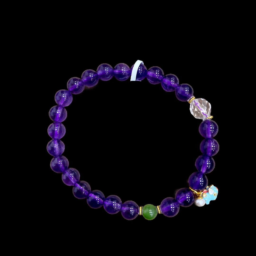 V7988紫水晶手串孤品！