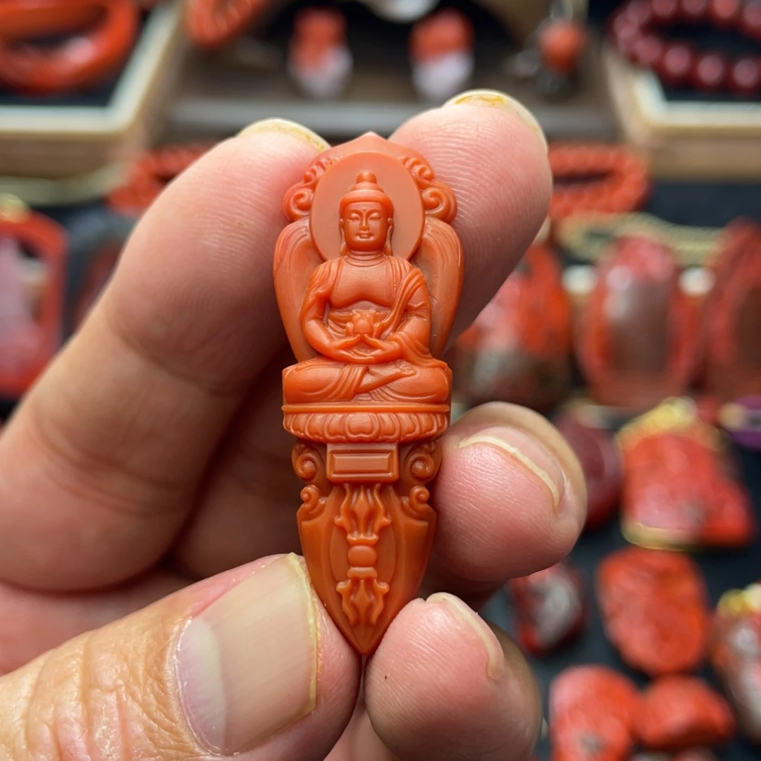 安***南红玛瑙未镶嵌颈饰