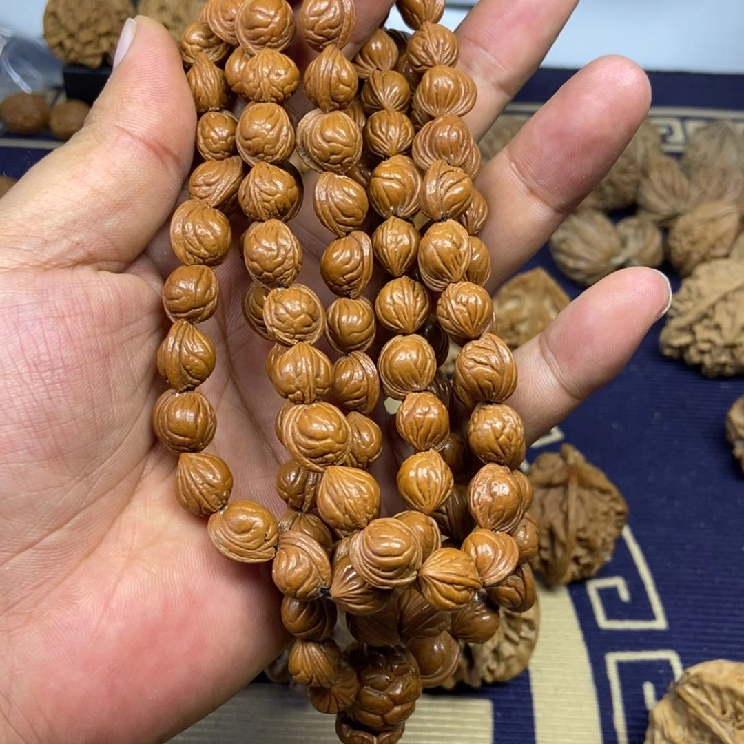 文玩核桃把件小龙纹10尺脖挂