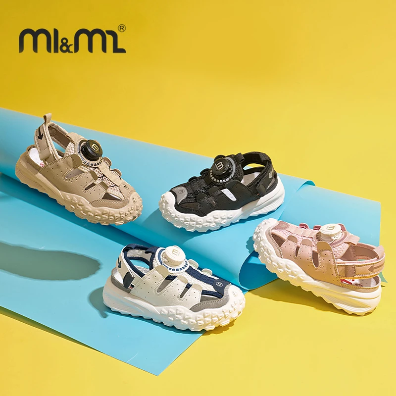 【专柜款】M1&M2软底扭扭凉鞋男童女童夏季包头透气防撞儿童运动