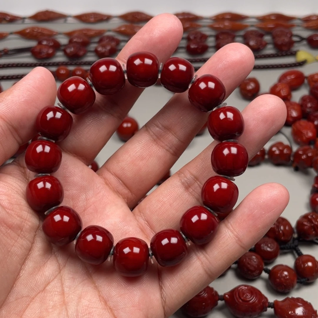 比***心橄榄核手串/手链手串