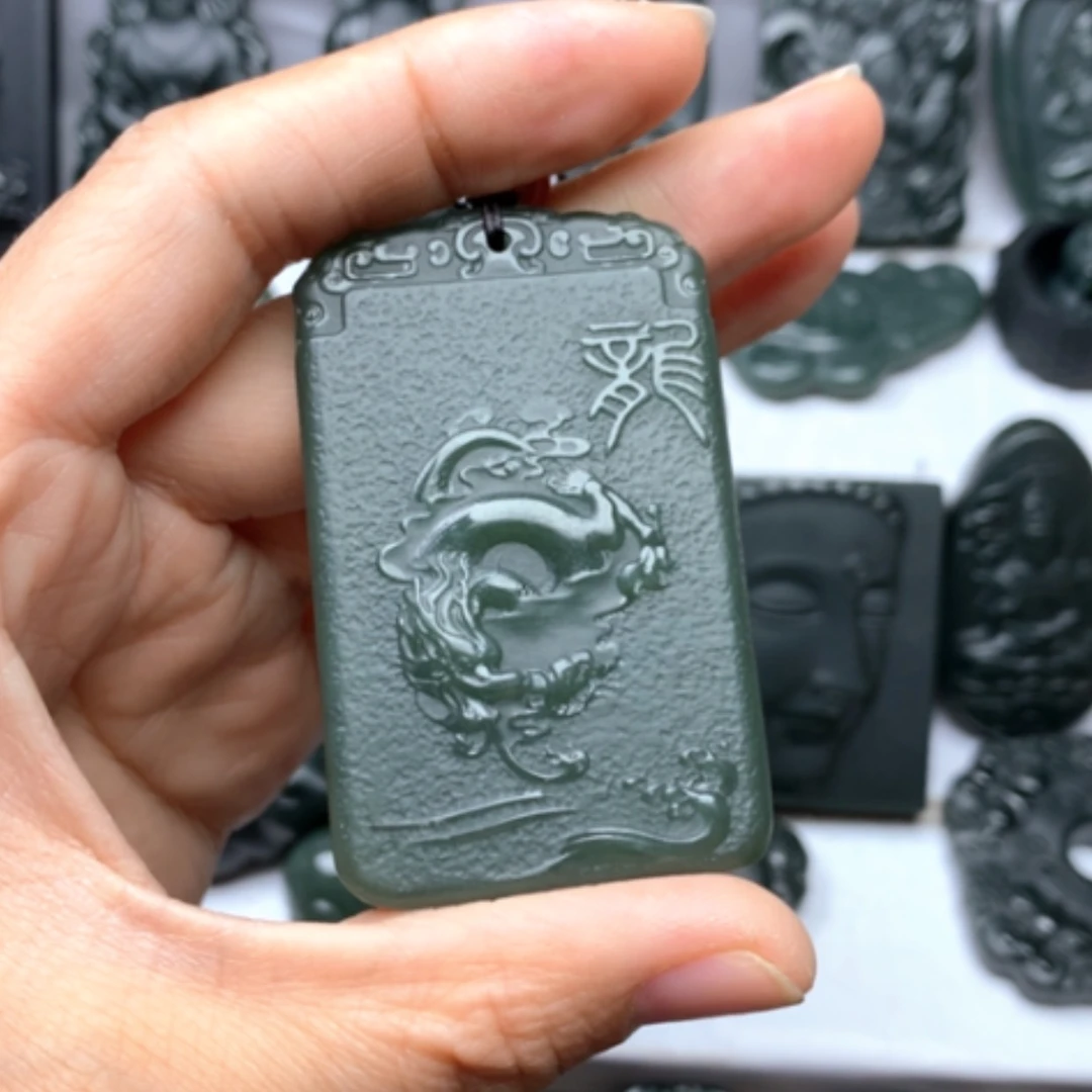 【闪购商品】和田玉颈饰未镶嵌用****4双面雕刻