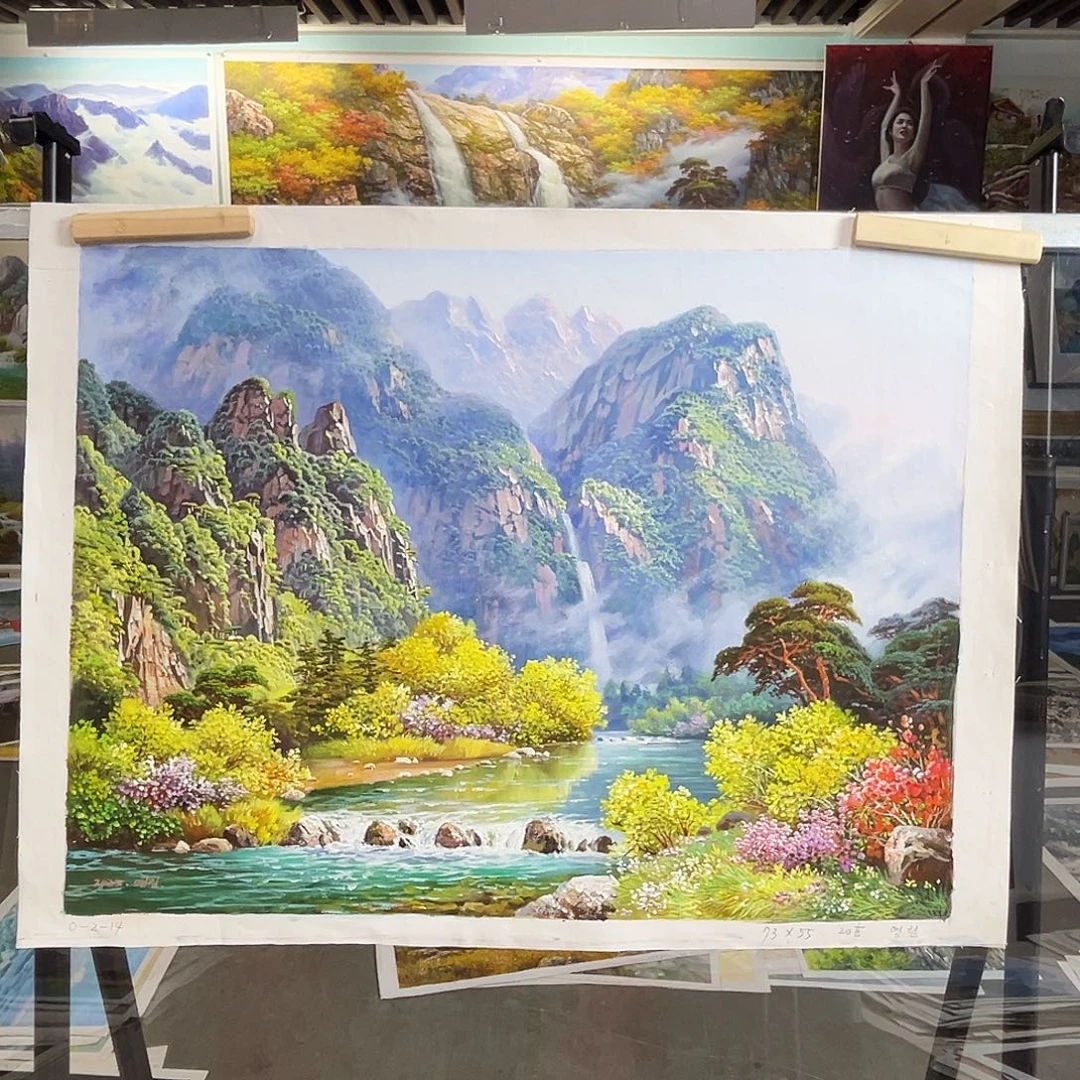 油画朝鲜艺术家73/55