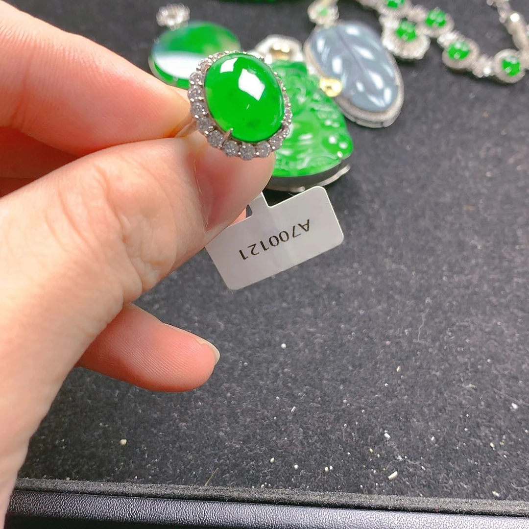 颈饰银S925镶嵌翡翠翡翠