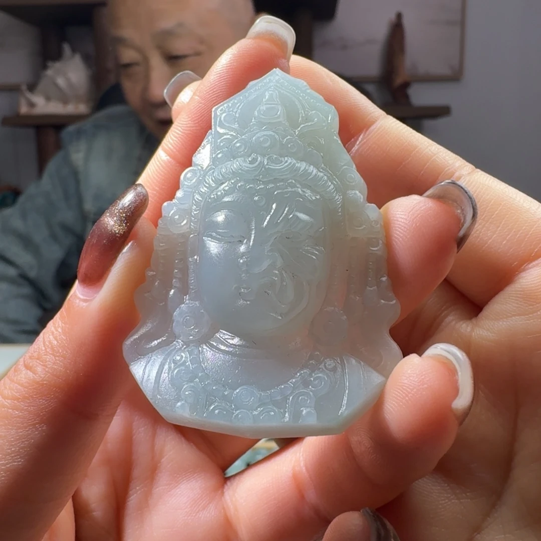 定制翡翠未镶嵌佛魔