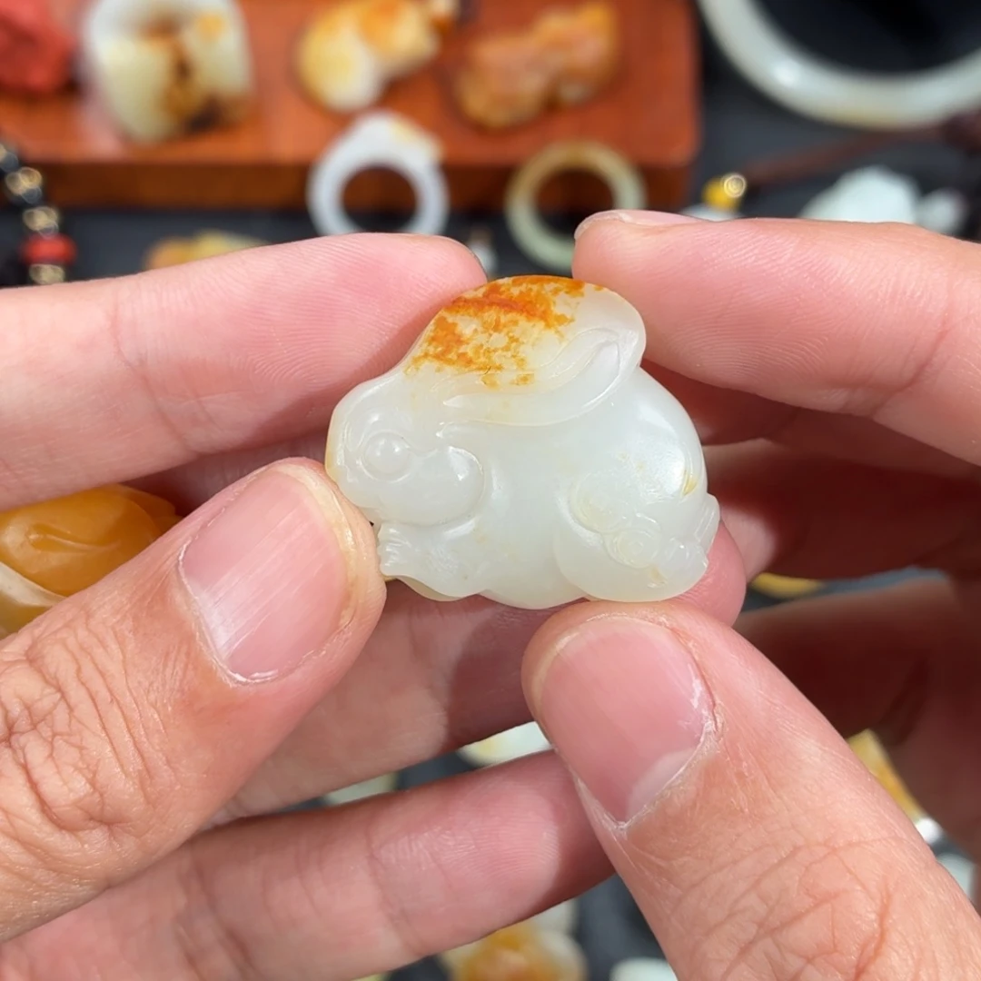 阿***然和田玉未镶嵌颈饰