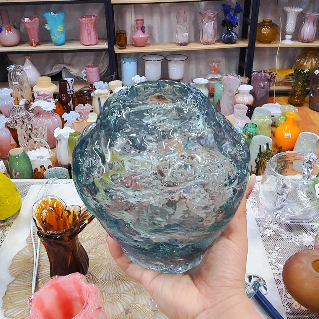 琉璃熔岩花瓶安妮家居琉璃工艺品