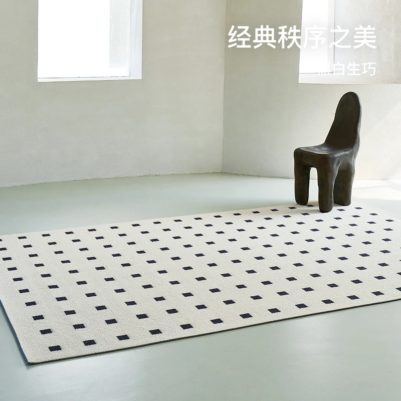 ComiComi客厅地毯羊毛混纺极简法式风卧室房间复古轻奢高级感地毯