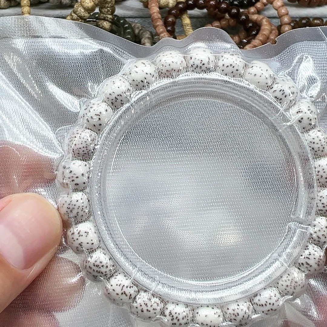 星月菩提手串3入门原脂白星月菩提单圈0.9